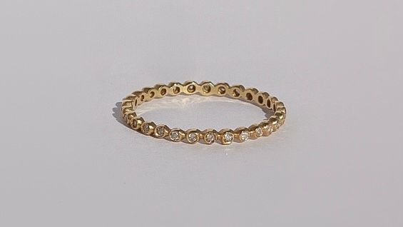 Wish Aliança Contas com diamantes