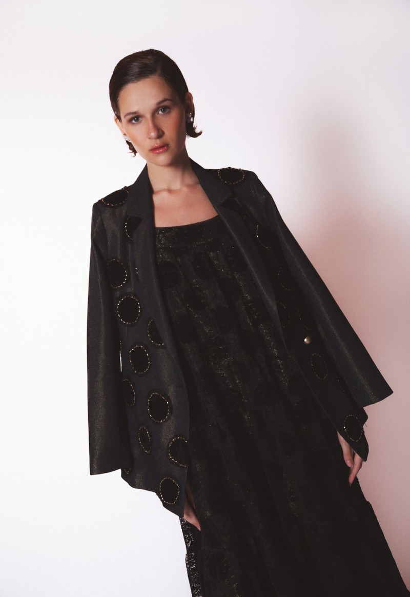 Blazer Oversized de Lurex Maracatu