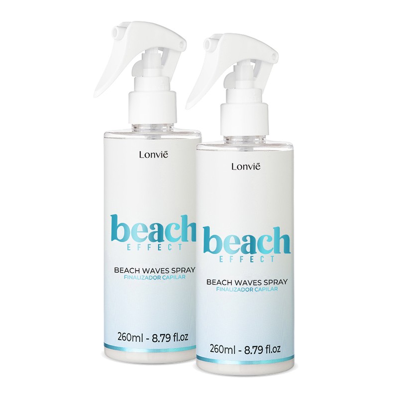 Kit 2 Finalizador Beach Waves Lonvié - Efeito Praia 260ml