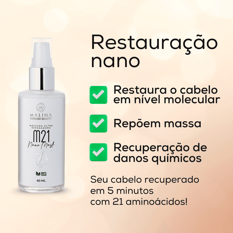 M21 Malina Máscara Nano Reparadora 60ml