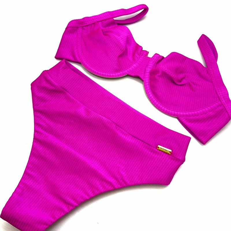 Calcinha Hot Pants Tradicional Rosa Canelado