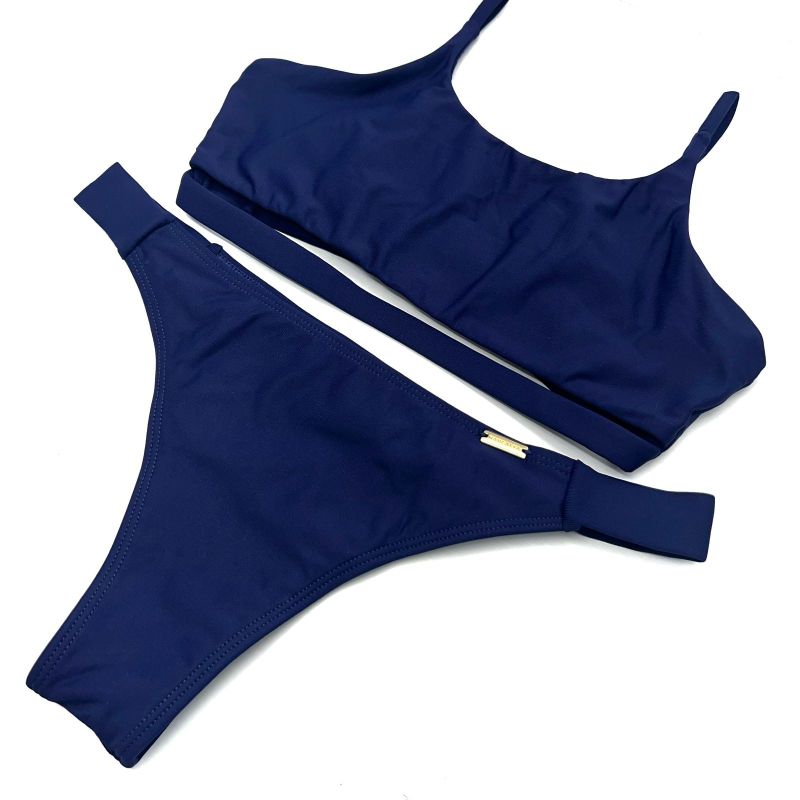 Calcinha Ousadia Azul Marinho Liso