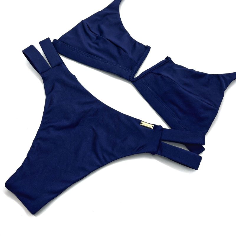 Conjunto Maldivas Azul Marinho Liso