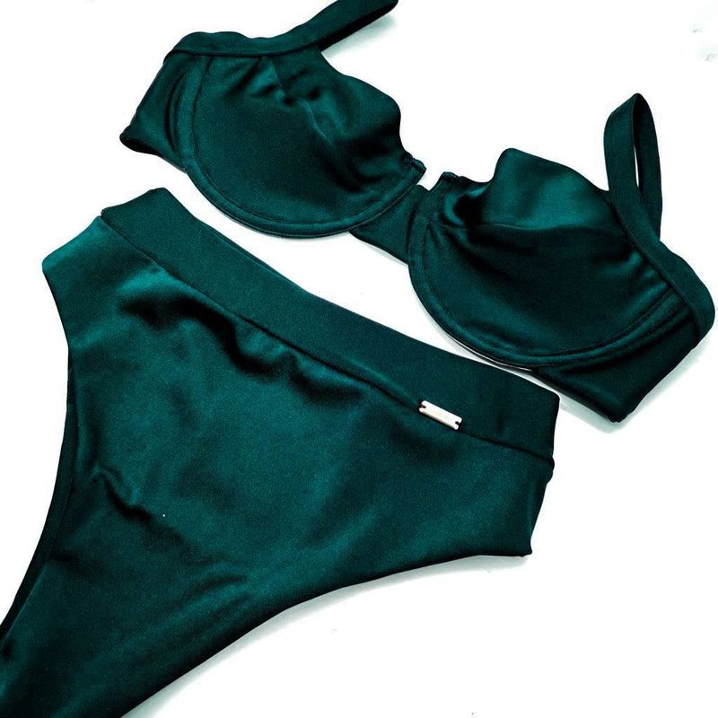 Conjunto Retrô Verde Musgo Glow