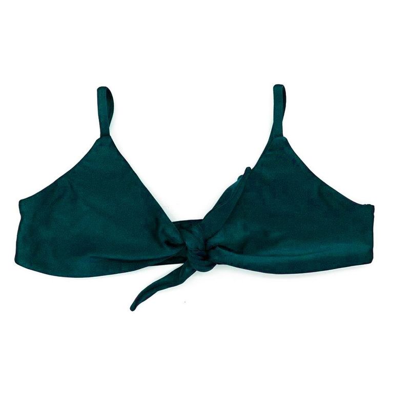 Top Laço Verde Musgo Glow