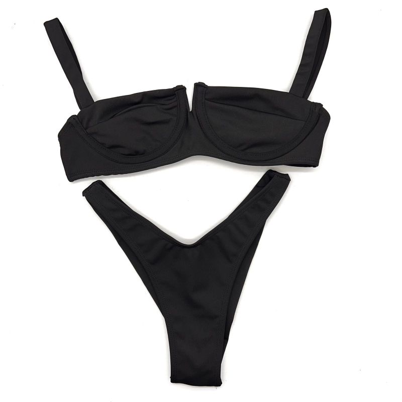 Conjunto Bahamas Preto Liso