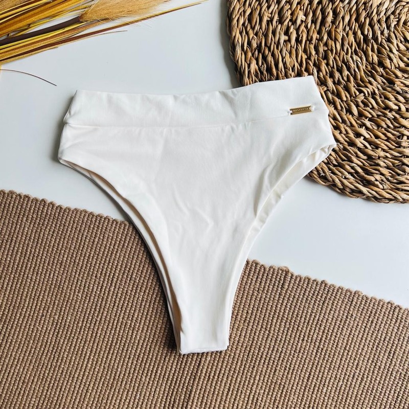 Calcinha Hot Pants Tradicional Off White