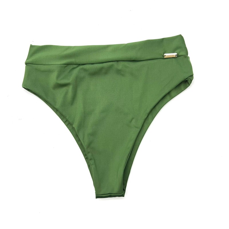 Calcinha Hot Pants Tradicional Verde Oliva Liso