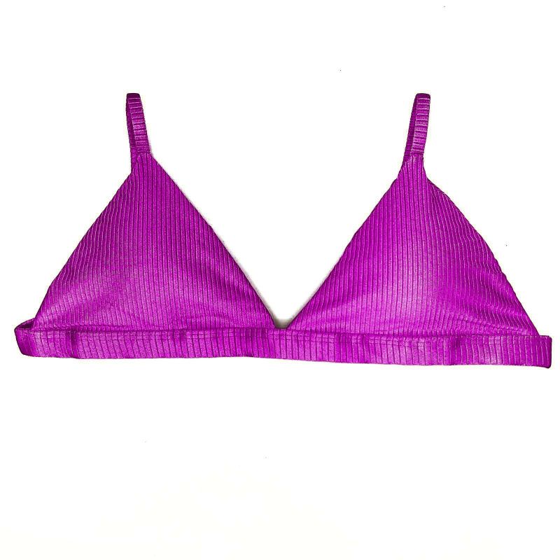 Top Fixo Fucsia Canelado Antigo