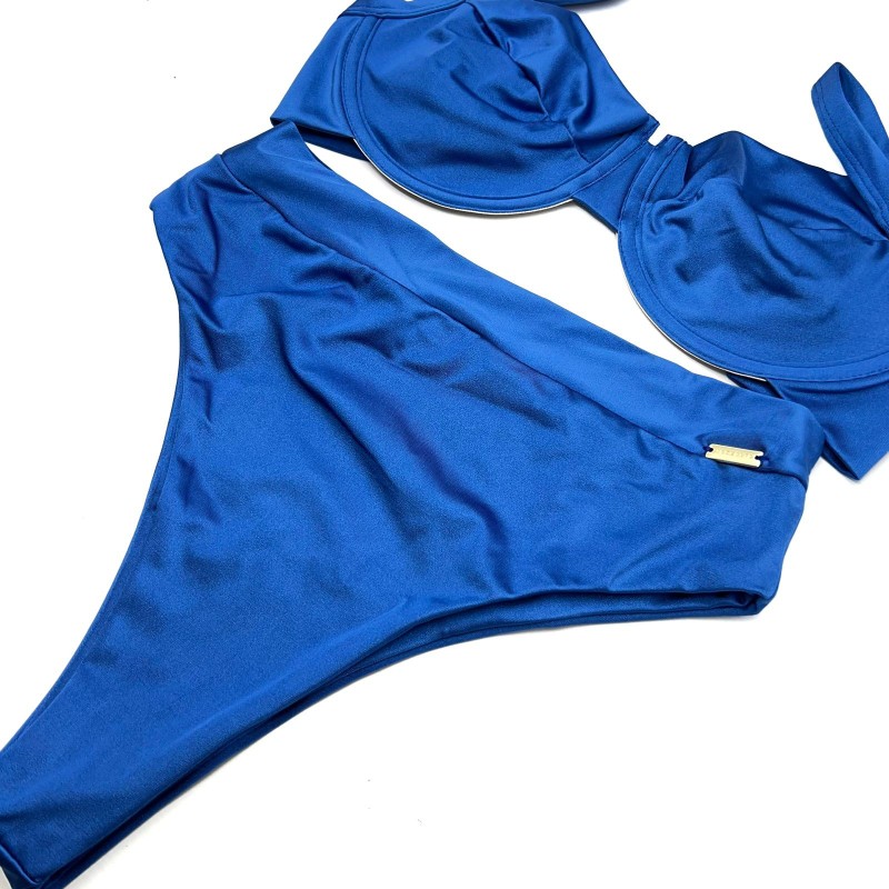 Calcinha Hot Pants Tradicional Azul Náutico