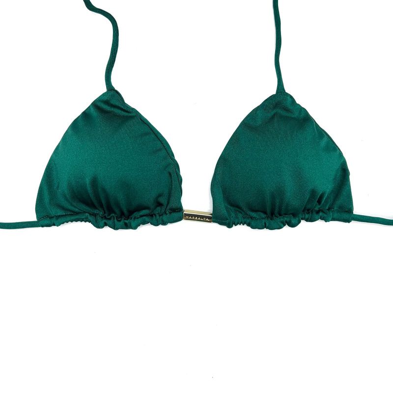 Top Cortininha Fio Verde Musgo Glow