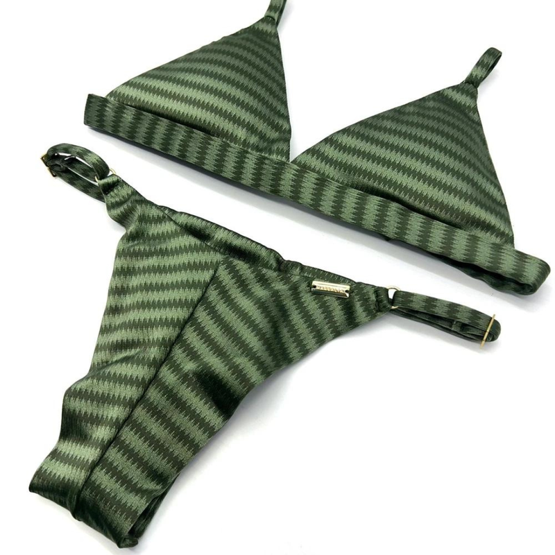 Conjunto Fixo Verde Militar Caribe - Pronta Entrega