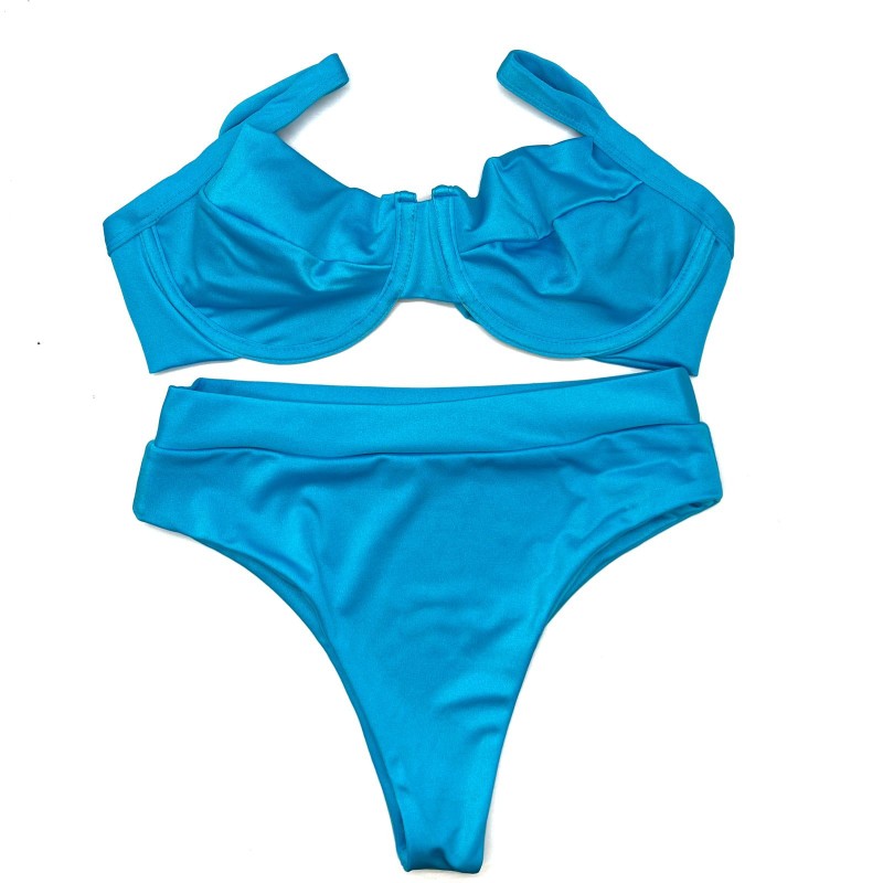 Conjunto Retrô Azul Candy Glow