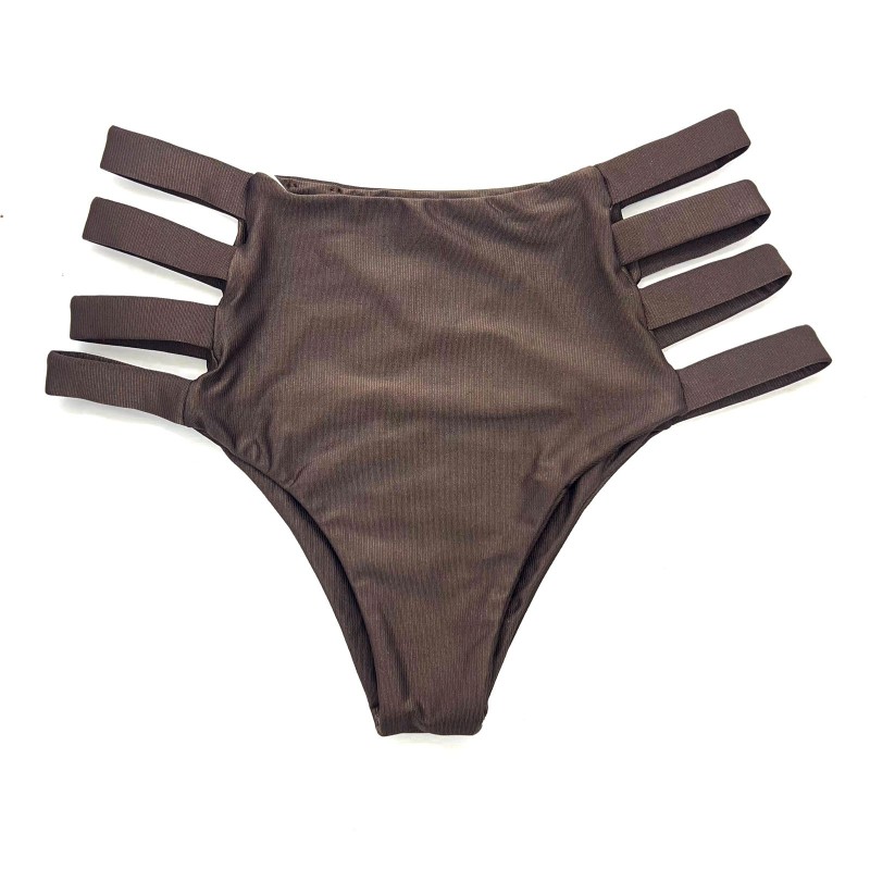 Calcinha Hot Pants Malibu Marrom Café Canelado