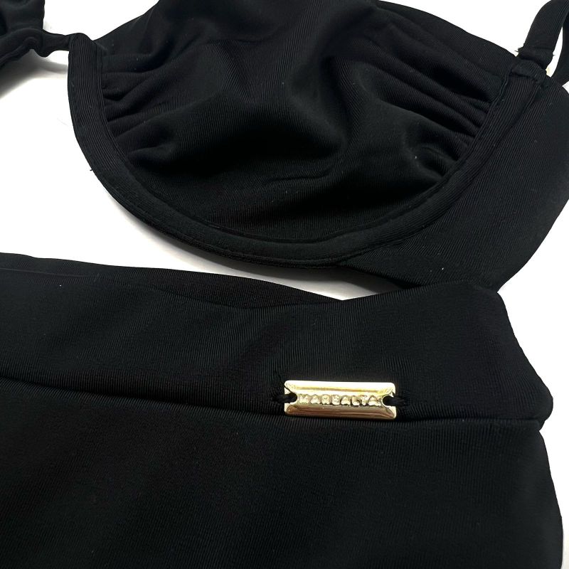 Top Hawaii Meia Taça Preto Liso