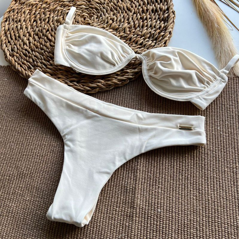 Calcinha Hawaii Off White Liso