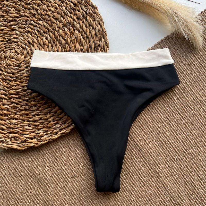 Calcinha Hot Pants Tradicional Duo / Preto e Off White