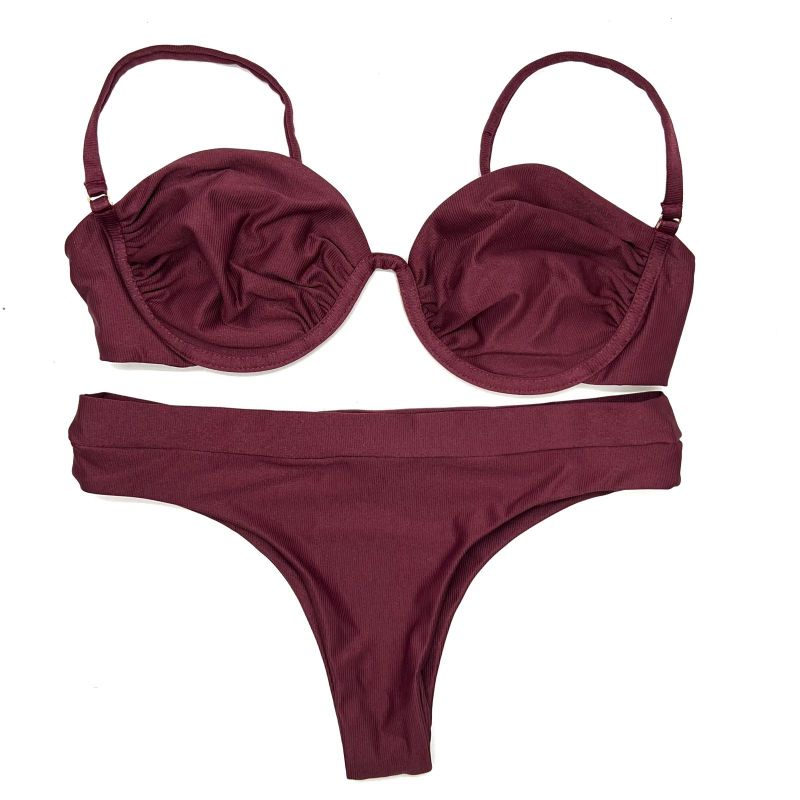 Conjunto Hawaii Meia Taça Berry Canelado