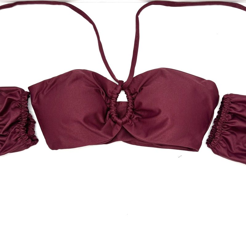 Top Malibu Berry Canelado