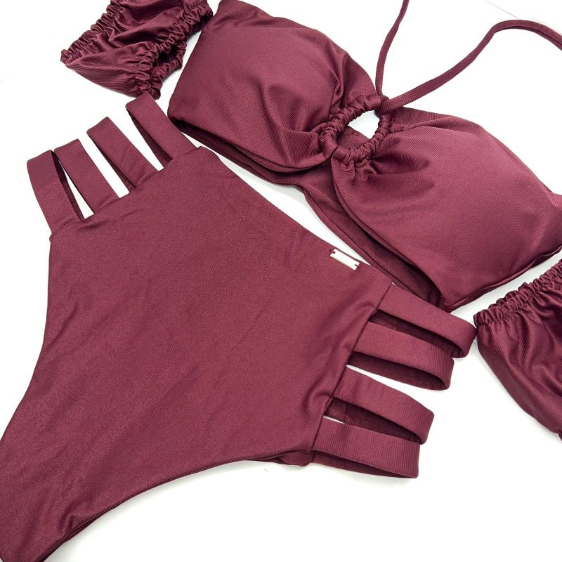 Calcinha Hot Pants Malibu Berry Canelado