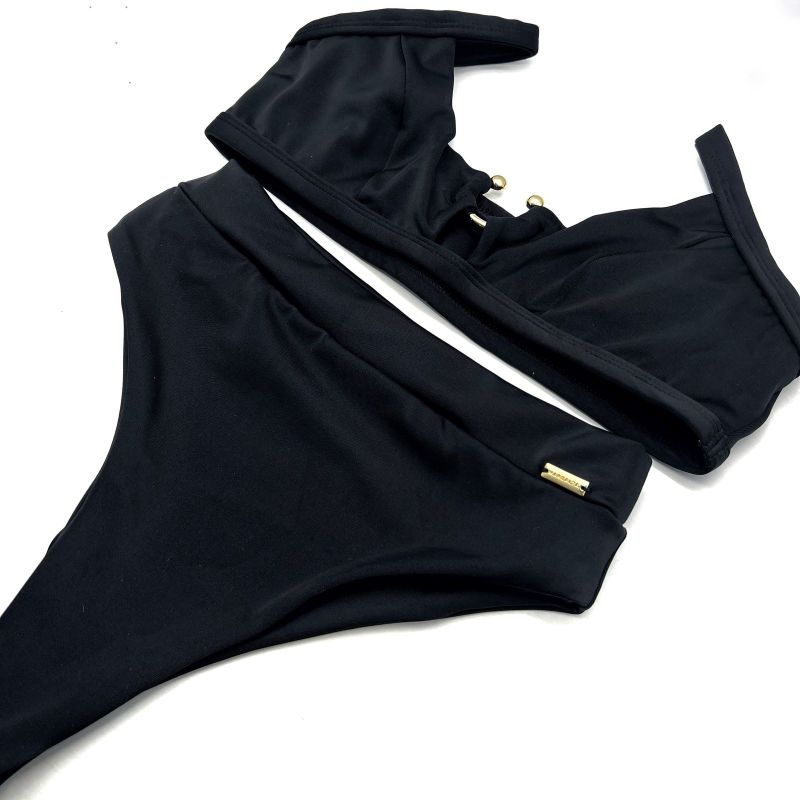 Conjunto Santorini Preto Liso