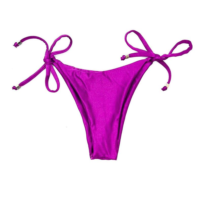 Calcinha Lacinho Fucsia Canelado