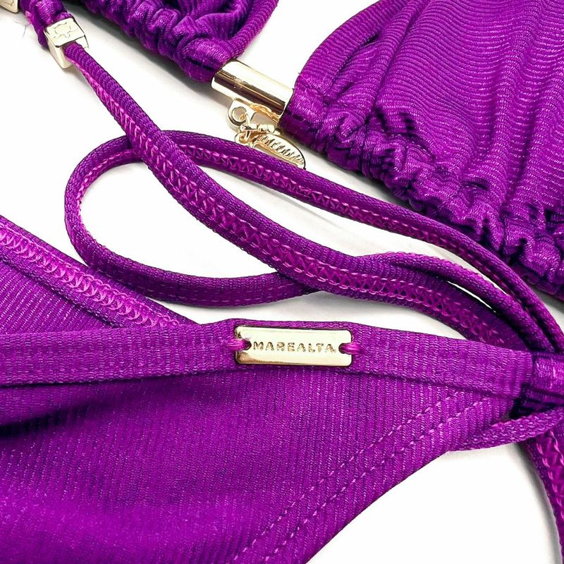 Calcinha Lacinho Fucsia Canelado