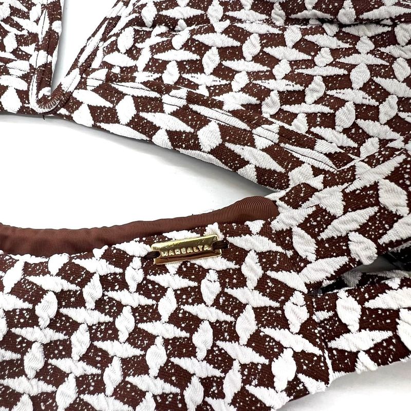 Conjunto Maldivas Crochete Marrom