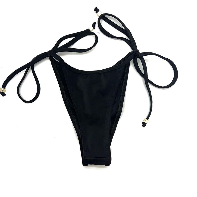 Calcinha Lacinho Preto Liso