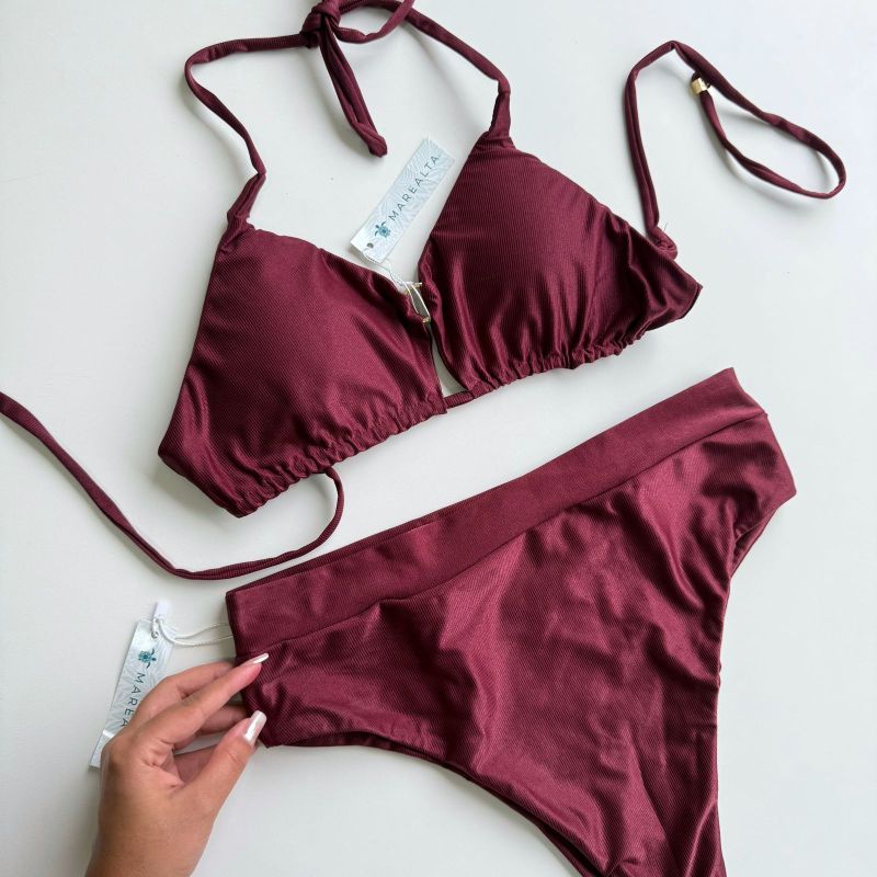 (G e GG) Berry Canelado - Top tiras G | Hot Pants Tradicional GG