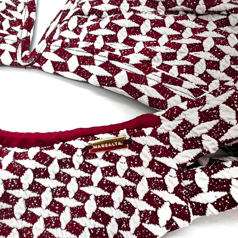 Conjunto Maldivas Crochete Cereja