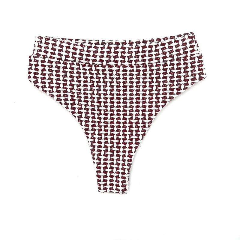 Calcinha Hot Pants Tradicional Crochete Cereja
