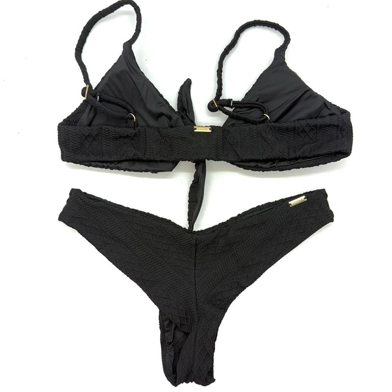 Conjunto Laço Crochete All Black