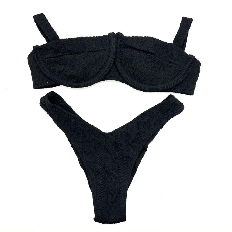 Conjunto Bahamas Crochete All Black
