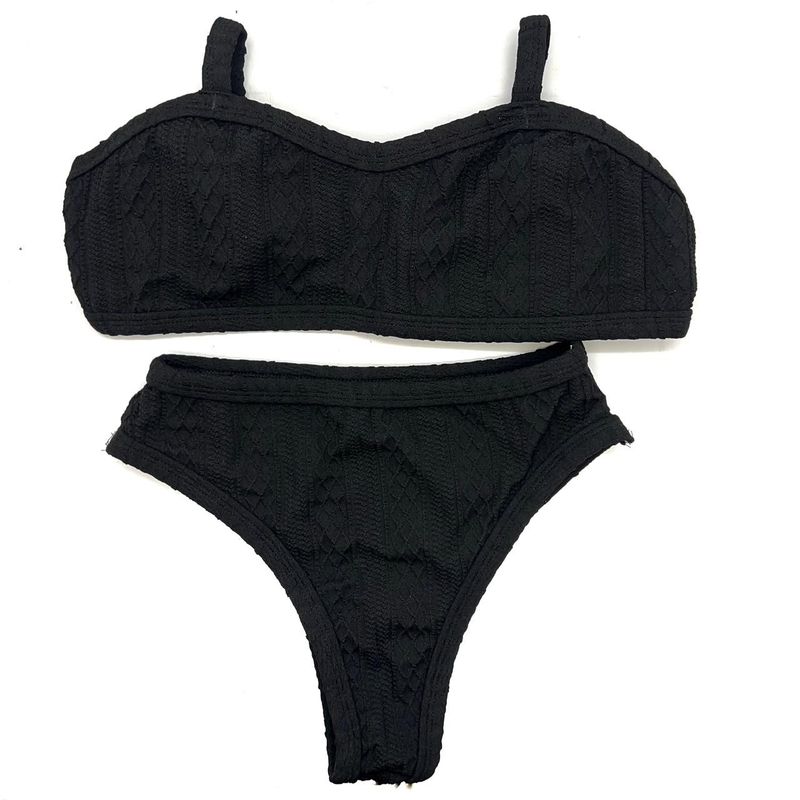 Conjunto Mônaco Crochete All Black