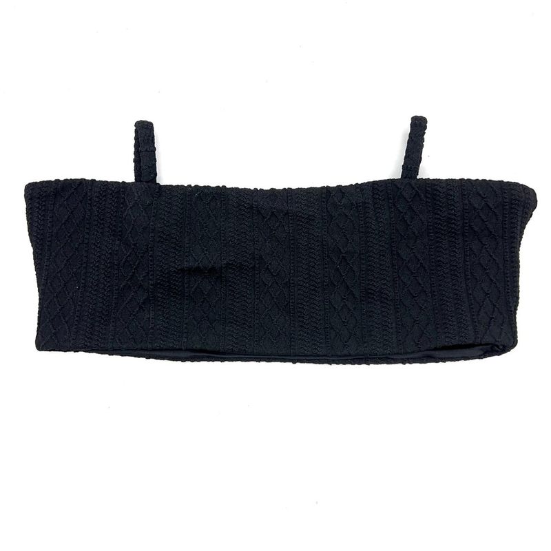 Top Faixa Crochete All Black