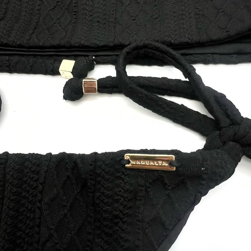 Top Faixa Crochete All Black
