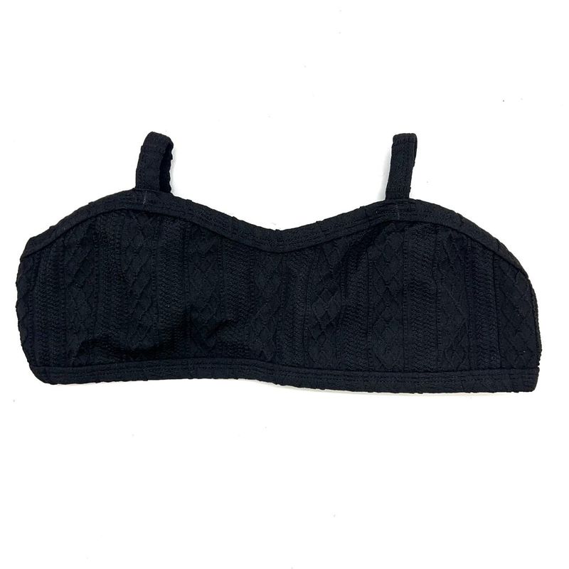 Top Mônaco Crochete All Black