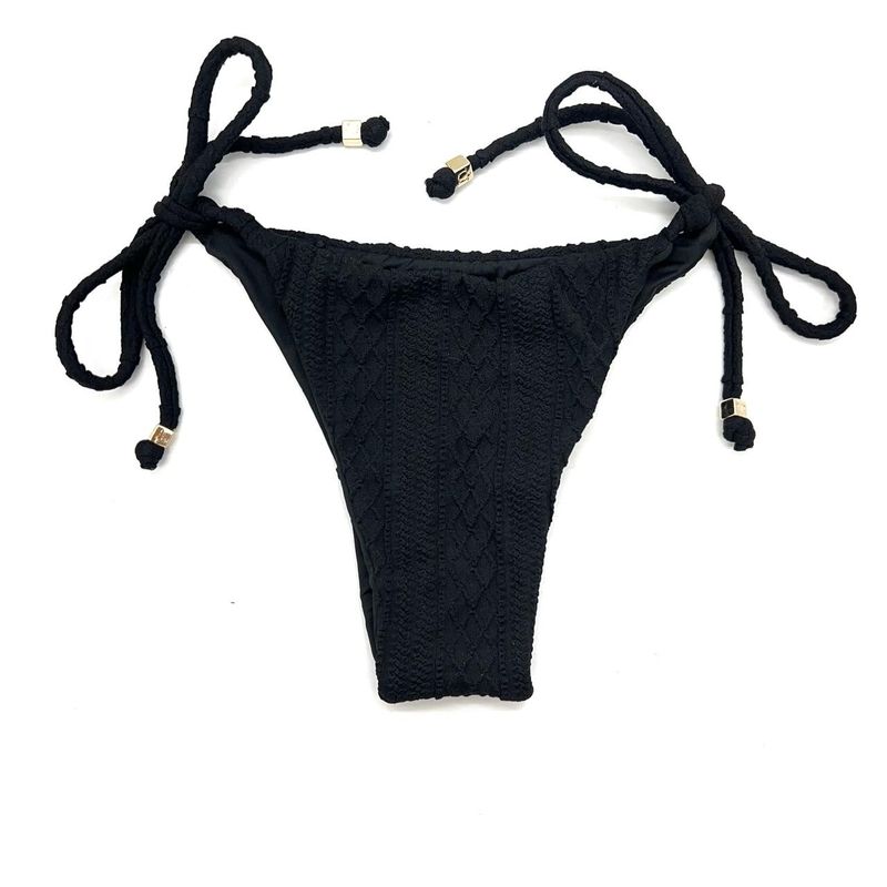 Calcinha Lação Crochete All Black