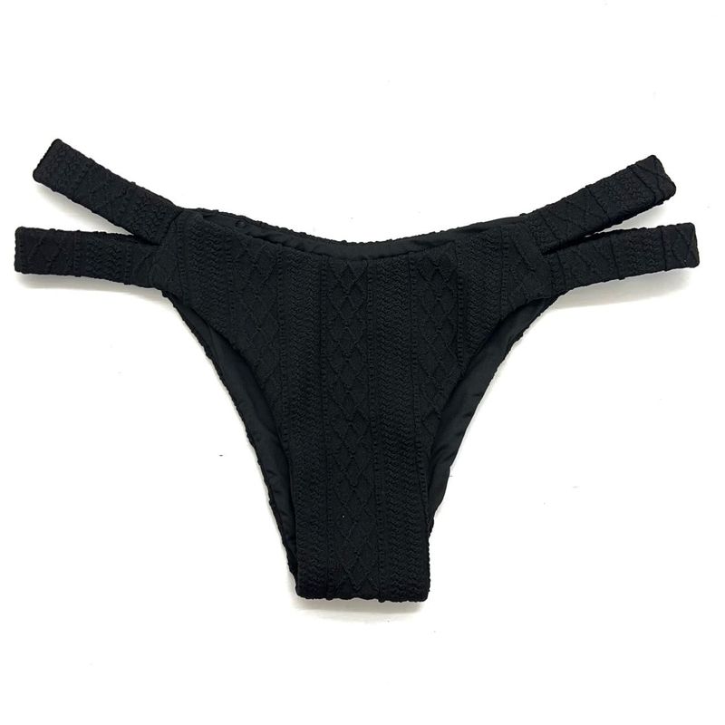 Calcinha Maldivas Crochete All Black