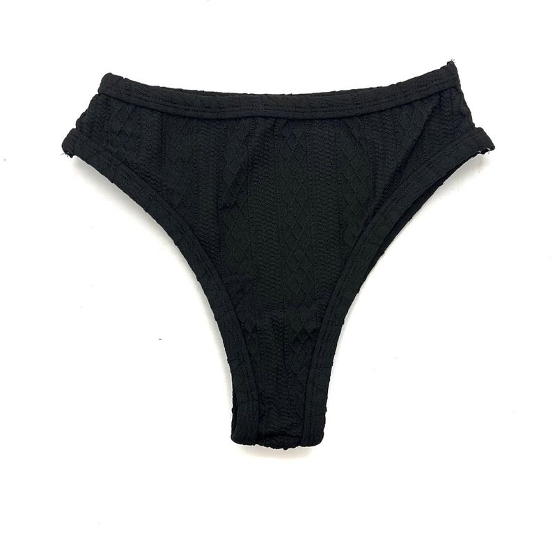 Calcinha Mônaco Crochete All Black