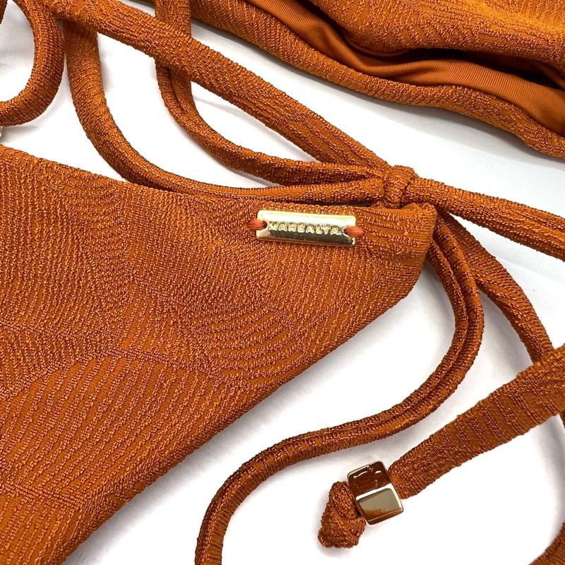 Top Faixa Terracota Texturizado