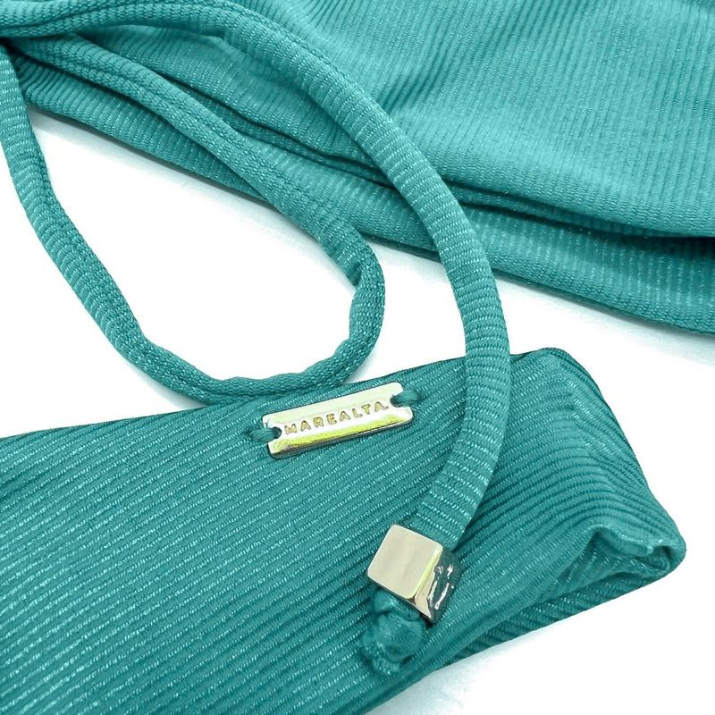 Conjunto Cancun Verde Água Canelado