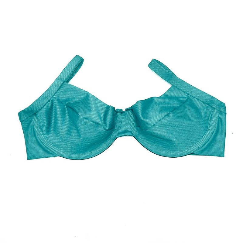 Top Retrô Verde Água Canelado