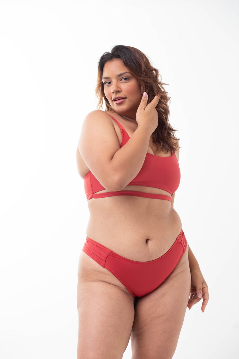 Calcinha Ousadia Verde Água Canelado