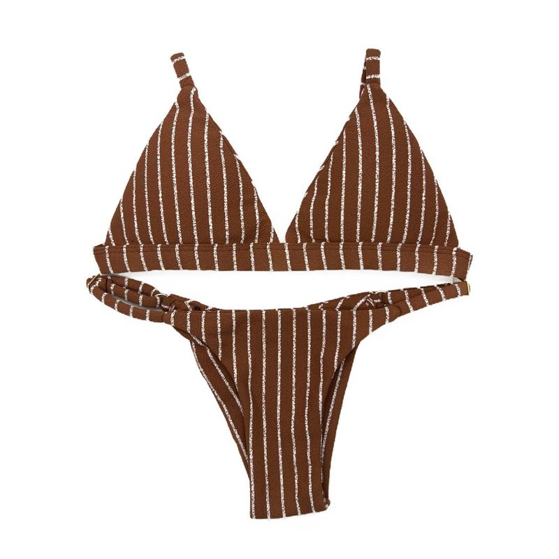 Conjunto Fixo Caramelo Listrado