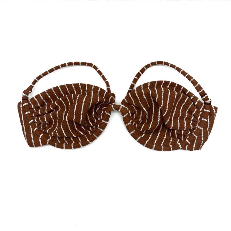 Top Hawaii Meia Taça Caramelo Listrado