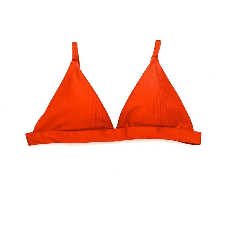Top Fixo Laranja Canelado
