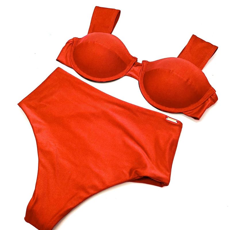 Calcinha Hot Pants Confort Laranja Canelado