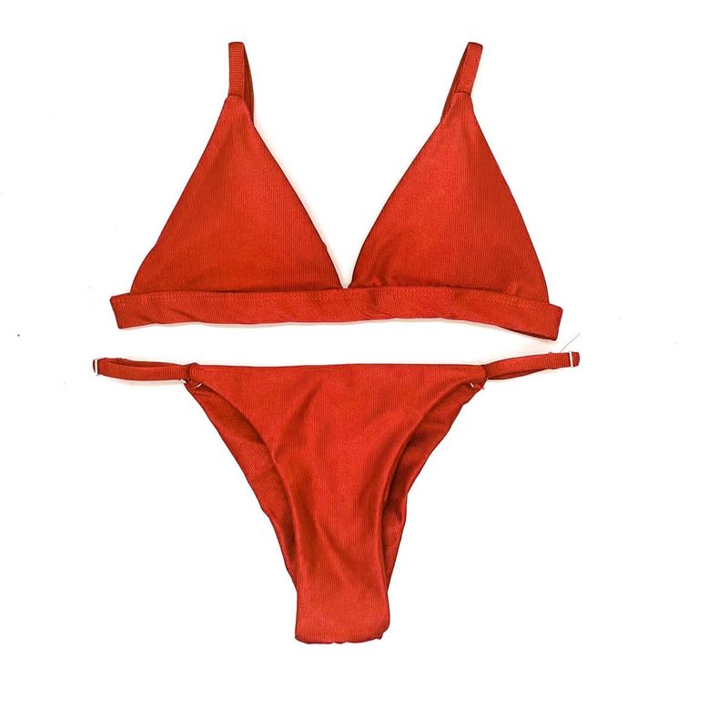 Conjunto Fixo Laranja Canelado